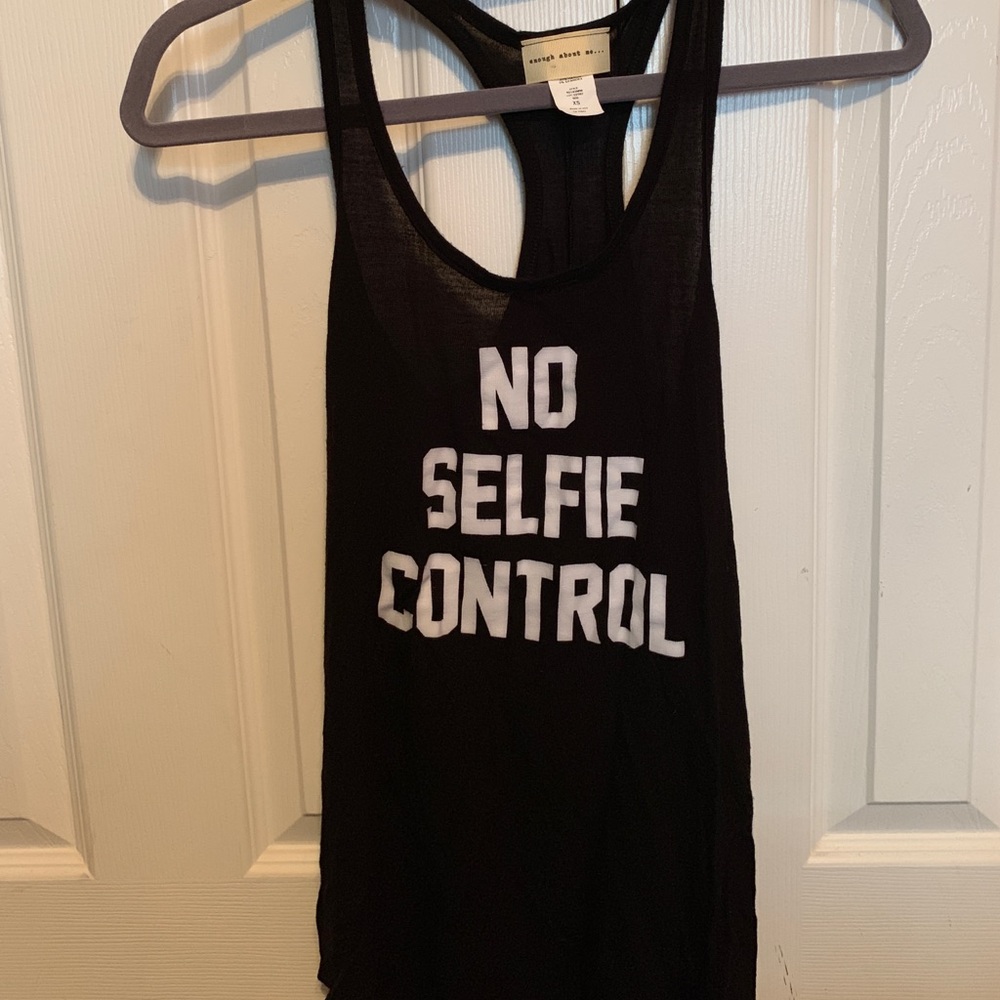 Black tank top